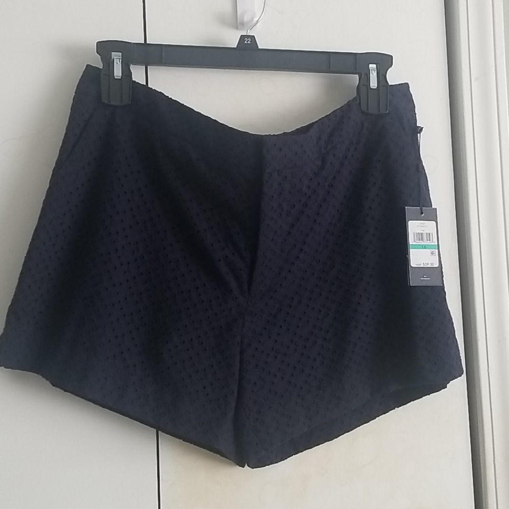Tommy Hilfiger navy eyelet shorts